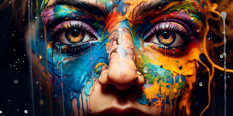 expressive drawing that expresses a person's inner emotions and experiences. Generative AI