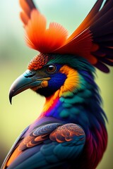 Obraz premium Beautiful phoenix flam