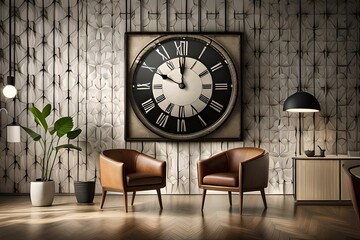 clock on the wall generated by AI