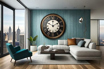 clock on the wall generated by AI