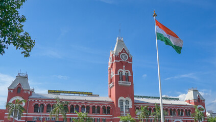 Fototapeta na wymiar Chennai Central railway station