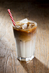 Glass of Ice coffee.