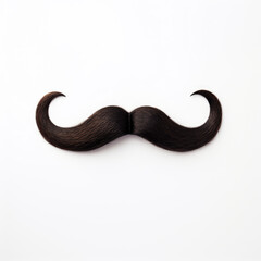 Mustache on a white background