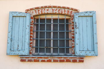 Ancient window old farmhouse characteristic village art history tourism culture