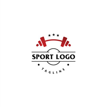 Sport center badge logo classic