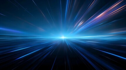 Blue spectrum lights with black background. 8k resolution. Best for wide banner, poster, header website, social media, editing video, background presentation, promotion and more