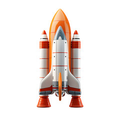rocket, flying, high quality, 3D