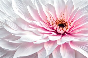 closeup of pink lotus in the ponds with white background