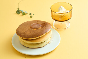 パンケーキとアイス　pancake