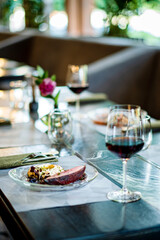 luxury dish in the restaurant