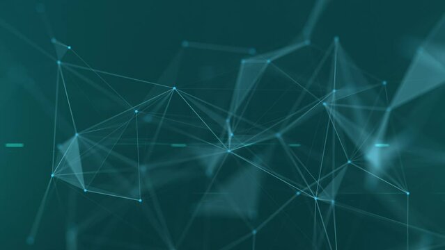 3D rendering of abstract forms of plexus, points and light rays with points of light. Abstract digital technology, connectivity and web concepts of science and technology, communication background