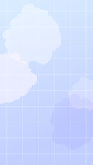 16:9 シンプル方眼紙のグラデーション壁紙★