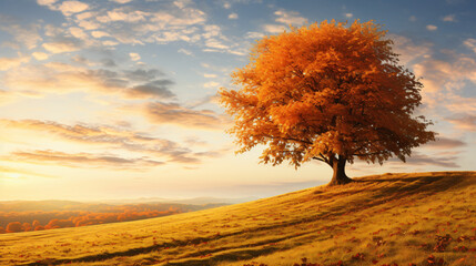 Obraz na płótnie Canvas Autumn nature landscape