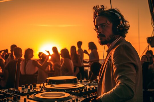 Ibiza Party. Generative AI