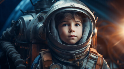 Dreaming of Space: Toddlers Dress Up as Early Astronauts, Generative AI