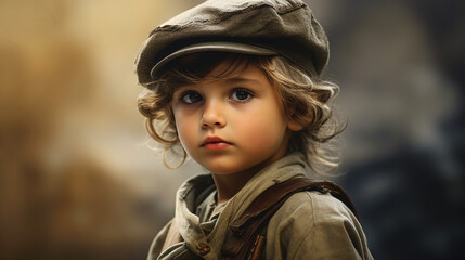 Childhood Memories: Toddlers in WWII Uniforms, Generative AI