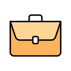briefcase sign symbol vector glyph color icon
