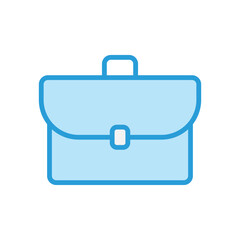 briefcase sign symbol vector glyph color icon