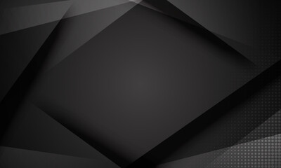Abstract black geometric background. Modern template design for covers, brochures, web and banner.	