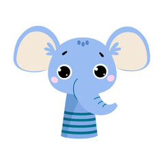 Elephant Finger Toy and Puppet for Entertainment Play Vector Illustration