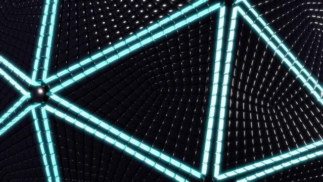 Esfera tecnol&oacute;gica de energ&iacute;a orbitando en el continuo espacio tiempo