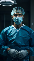 Surgical Symphony: Surgeon Conducting a Critical Procedure in the OR, Generative AI