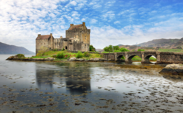 Scotland - Eilean Donan Castle in scotish highland