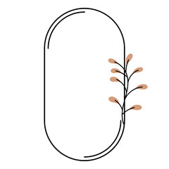 Aesthetic Floral Frame