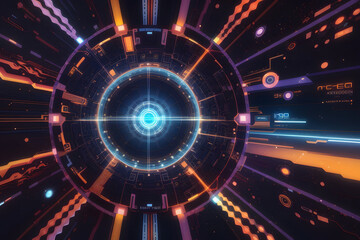Imaginary technology background
