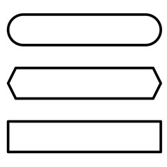 blank button element design, blank banner design 