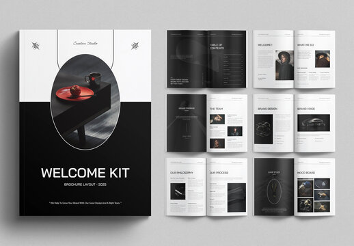 Welcome Kit Template Magazine Layout