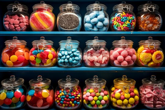 Candy store kiosk. Generate Ai