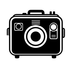 Photo camera doodle icon