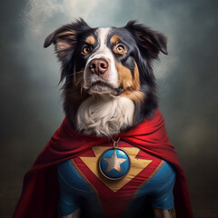 Superhero dog poster