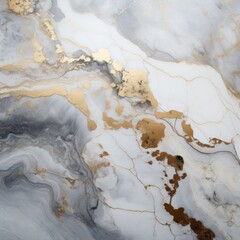 Nature White marble with gold and grey veins abstract background