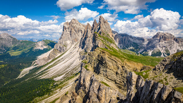Landscape with sky and clouds, Secede, Dolomity