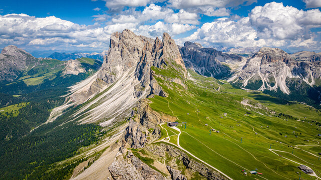 Landscape with sky and clouds, Secede, Dolomity