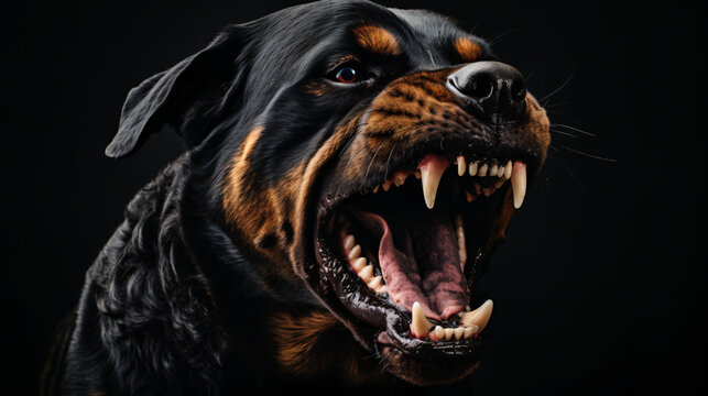 Rottweiler Angry Wallpaper
