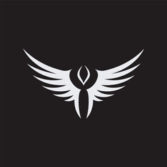Wings logo design vector illustration