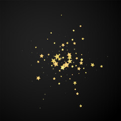 Magic stars vector overlay.  Gold stars scattered