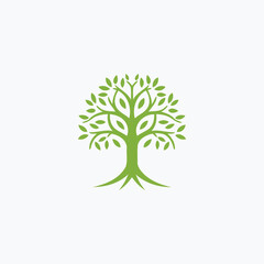 Fototapeta premium Tree logo design vector illustration