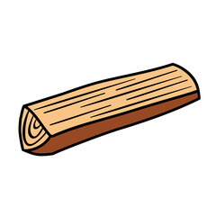 Wooden log icon vector. Wood illustration sign. Tree symbol or logo.
