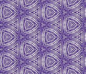 Medallion seamless pattern. Purple symmetrical