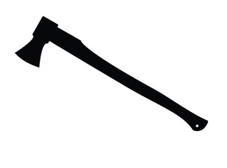 Wood splitting axe, vector illustration