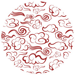 chinese and japanese element with traditional pattern. china element. Asian design element for patterns, lanterns, flowers , clouds, ornaments in chinese and japanese style