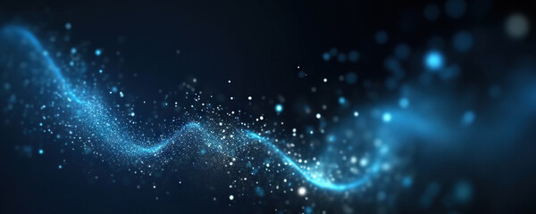 Fototapeta premium Abstract digital background. Data universe illustration. Ideal for depicting network abilities, technological processes, digital storages, science, education, etc.