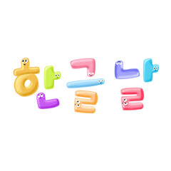 한글날 캐릭터 캘리그래피 