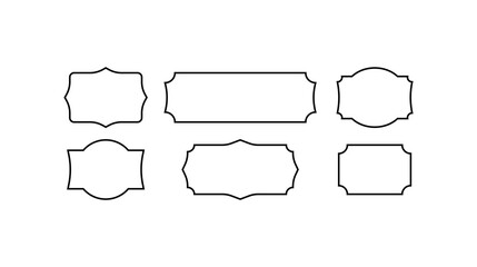 Obraz premium Icons for banners. Lines, black, advertising banners, memo icons Vector icons