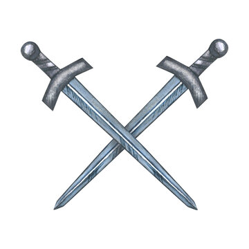 Two Crossed Swords On Image & Photo (Free Trial)