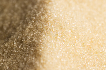 Close up of sand grains and copy space background